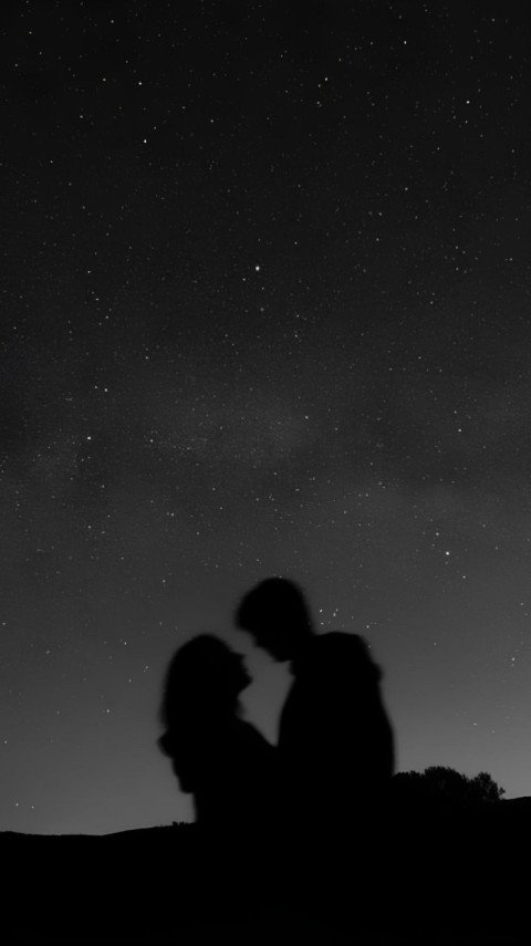 Love Wallpaper Black Couple 4K for Mobile