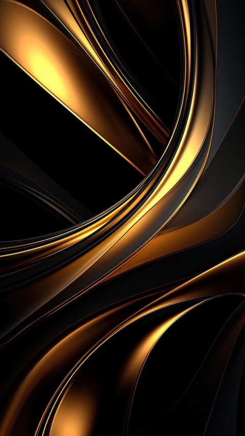 Wallpaper Black Gold for Phone 4K