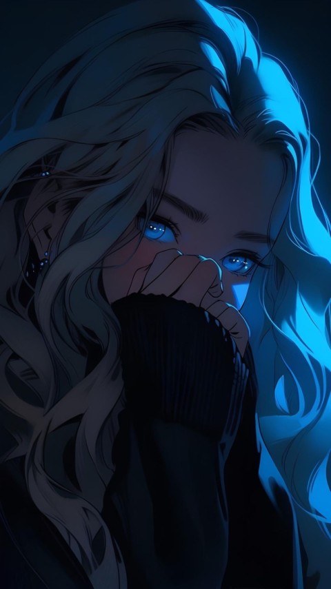 Black Wallpaper Cute Girl HD for Mobile