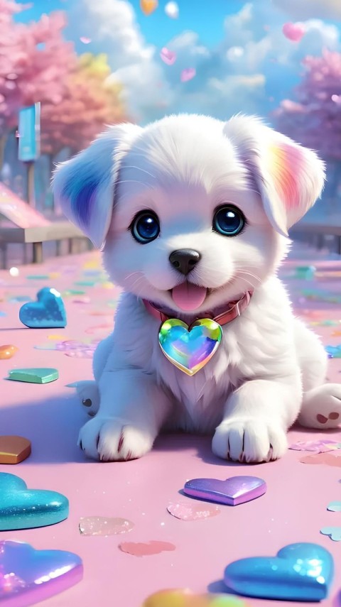 Wallpaper Cute Puppies 4K for Phones