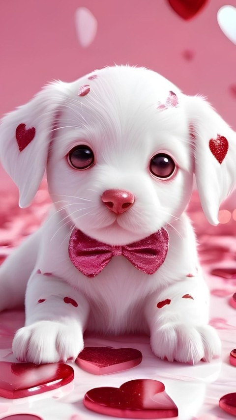 Wallpaper Cute Dog Puppies 4K for iPhone