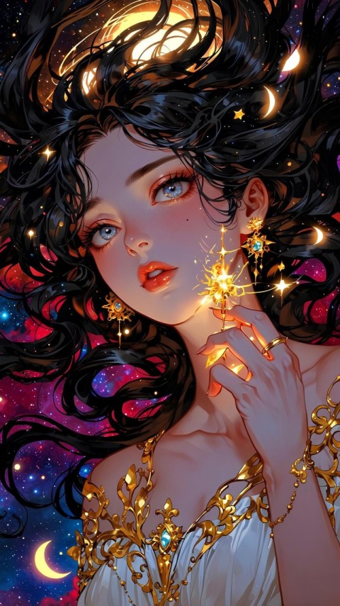 Black Wallpaper Aesthetic Girl for Phone 4K