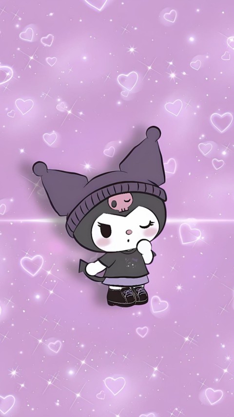 Kuromi Wallpaper Aesthetic 4K for Phones