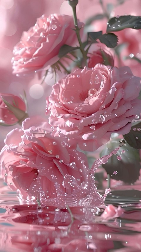 Pink Wallpaper Aesthetic Flowers 4K for Phone
