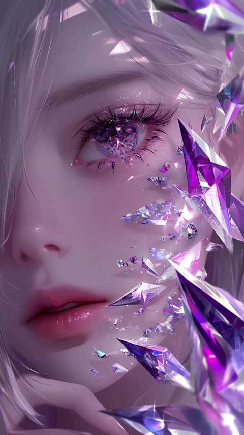 Purple Wallpaper Aesthetic Girl 4K for Phone