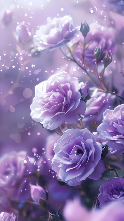 Purple Wallpaper Aesthetic Flowers 4K for Phone