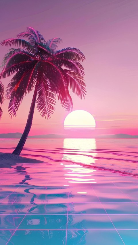 iPhone Wallpaper Aesthetic Sunset 4K for Phone