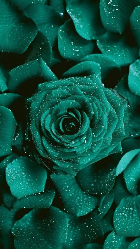 Green Wallpaper Aesthetic Rose 4K for iPhone