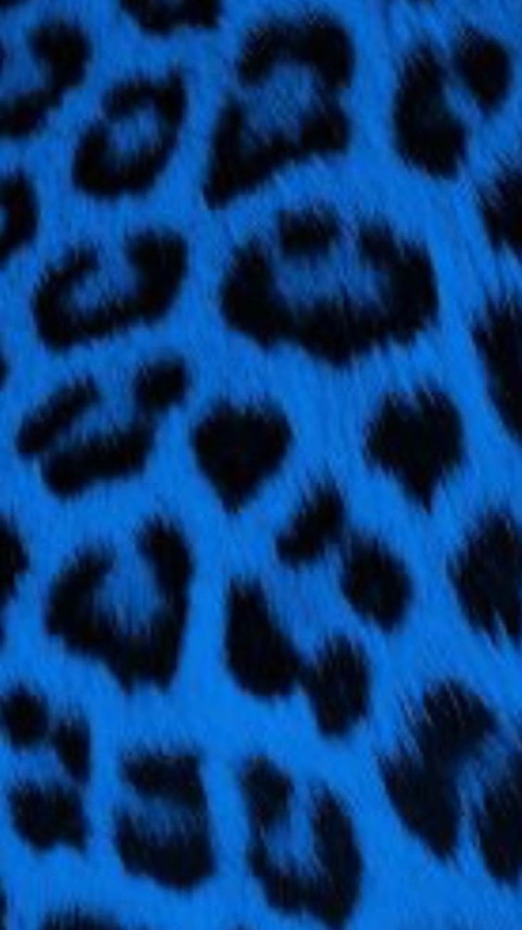 Blue Wallpaper Dark Leopard HD for Mobile