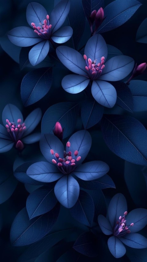 Floral Wallpaper Dark Flowers HD for Mobile