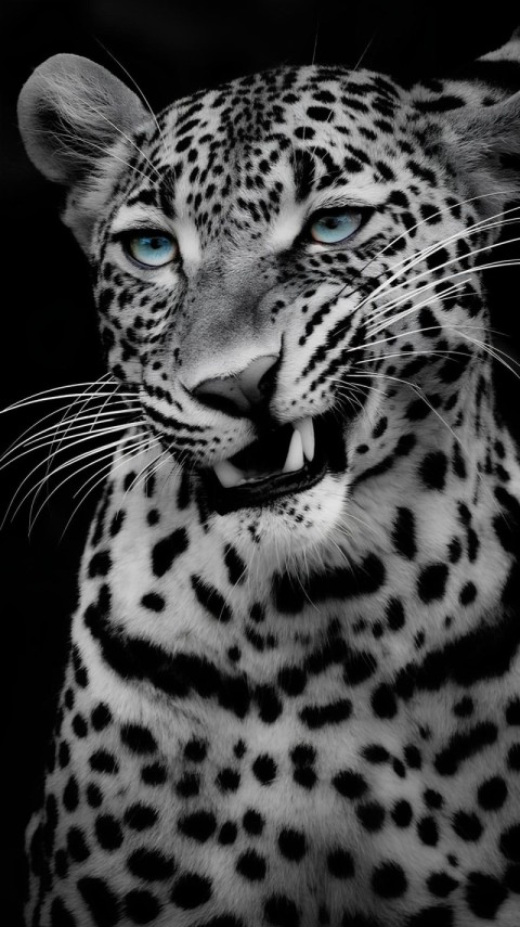 Wallpaper Dark Leopard 4K for Phone