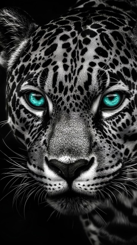 Wallpaper Dark Leopard for Phone 4K