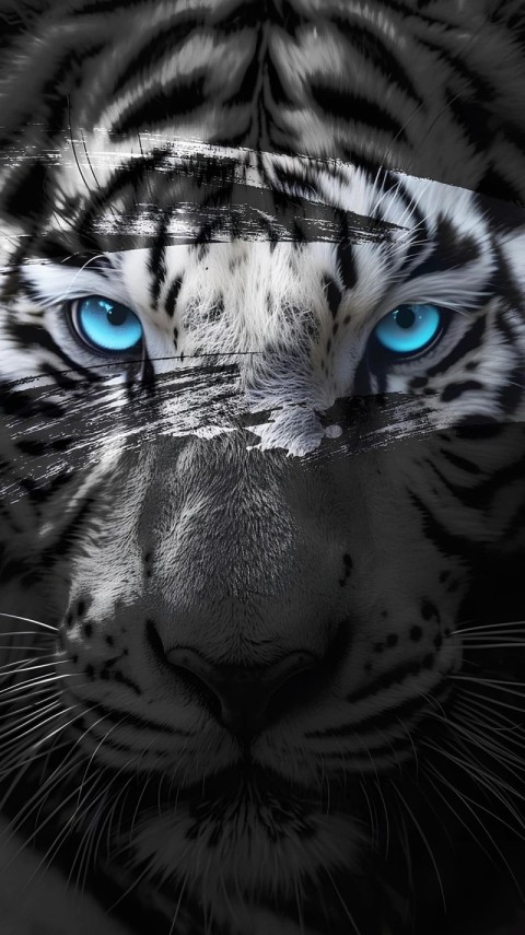 Wallpaper Dark Tiger 4K for iPhone