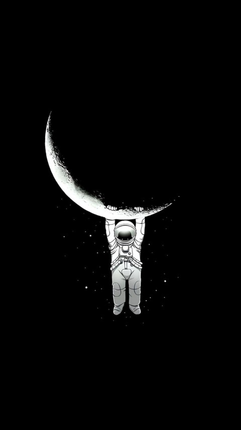 Wallpaper Dark Astronaut HD for Mobile