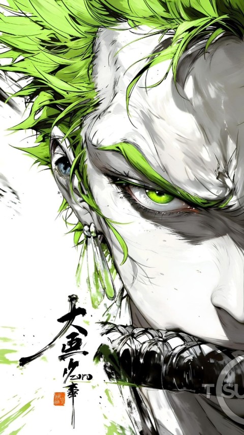 One Piece Roronoa Zoro Wallpaper 4K for iPhone