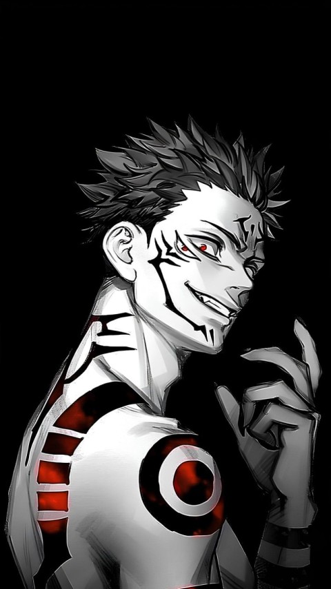Sukuna Wallpaper Jujutsu Kaisen 4K for Phone