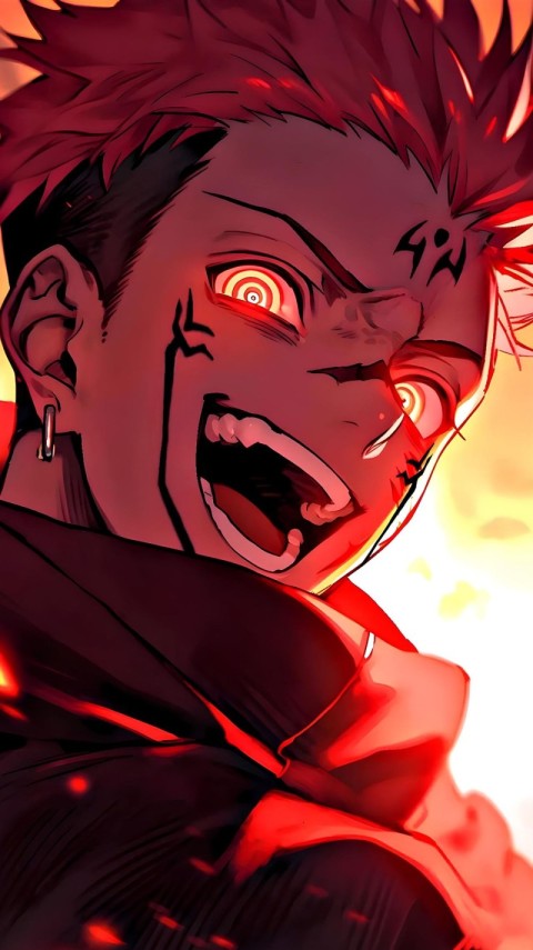Sukuna Wallpaper Jujutsu Kaisen 4K for iPhone