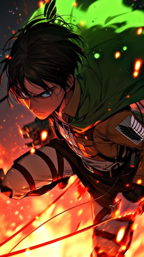 Eren Yeager Wallpaper 4K for Phones