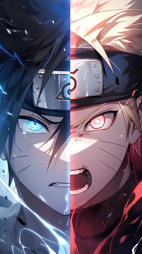 Sasuke and Naruto Wallpaper 4K for iPhone