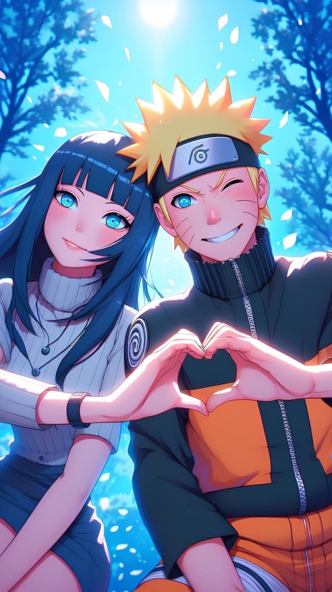 Hinata and Naruto Wallpaper Couple 4K for iPhone