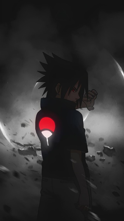 Sasuke Uchiha Wallpaper 4K for iPhone