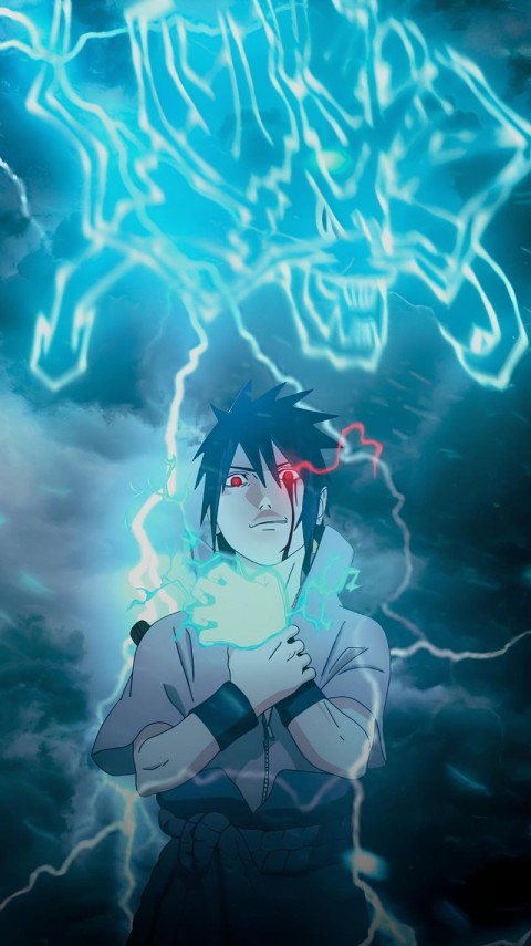 Sasuke Uchiha Wallpaper 4K for Mobile