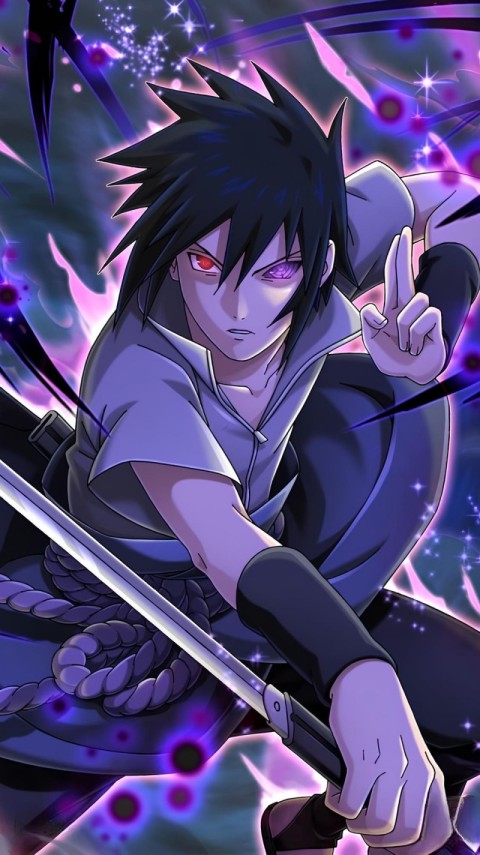 Sasuke Wallpaper 4K for Mobile