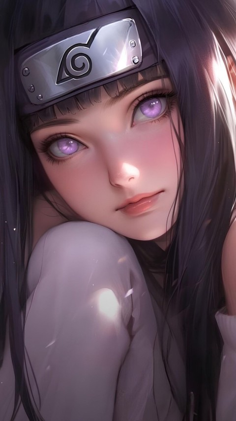 Wallpaper Hinata Hyuga 4K for iPhone