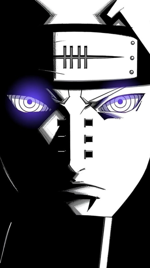 Naruto Pain Wallpaper Black 4K for Phone
