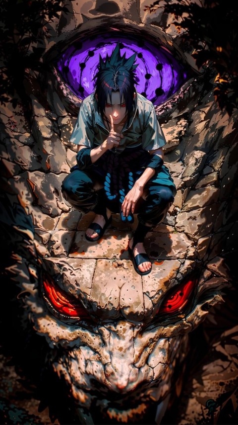 Sasuke Uchiha Shippuden Wallpaper 4K for Phones
