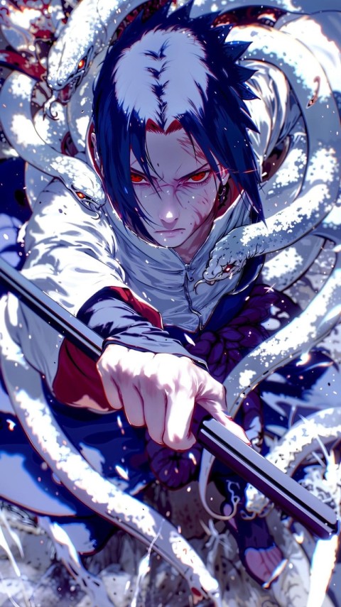 Sasuke Uchiha Shippuden Wallpaper for Phone 4K