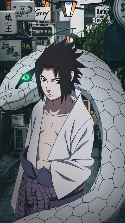 Sasuke Uchiha Shippuden Wallpaper 4K for Phone