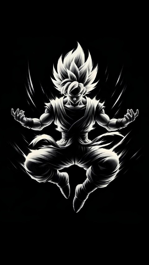 Black Goku Wallpaper Dragon Ball 4K for iPhone