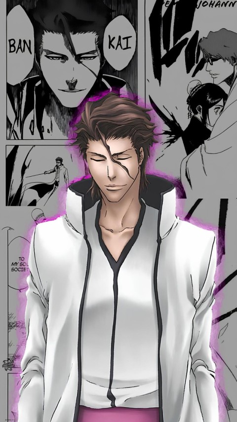 Bleach Wallpaper Aizen Sosuke 4K for Mobile