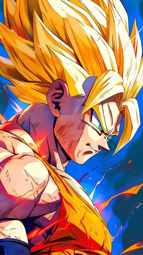 Dragon Ball Z Anime Wallpaper Goku 4K for iPhone