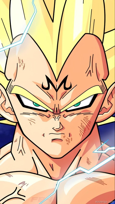 Dragon Ball Z Vegeta Wallpapers 4K for iPhone