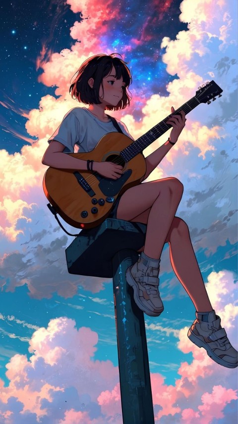 Wallpaper Anime Aesthetic Girl 4K for iPhone