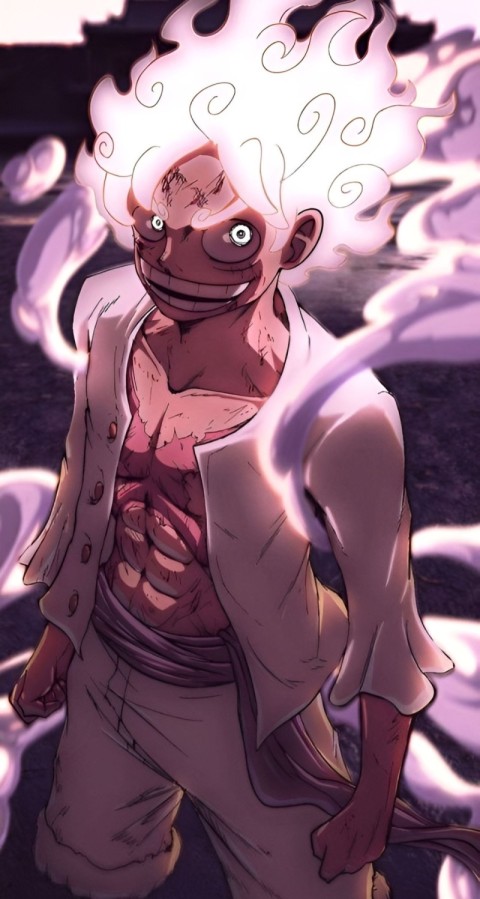Wallpaper Luffy Gear 5 4K for Phones